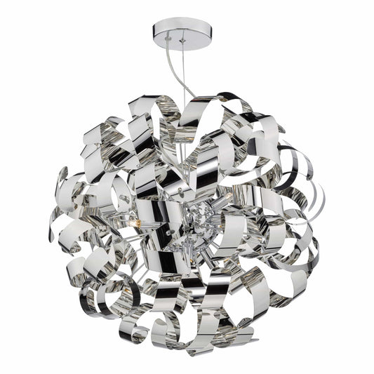 dar lighting Rawley 9 Light Pendant Polished Chrome RAW1355