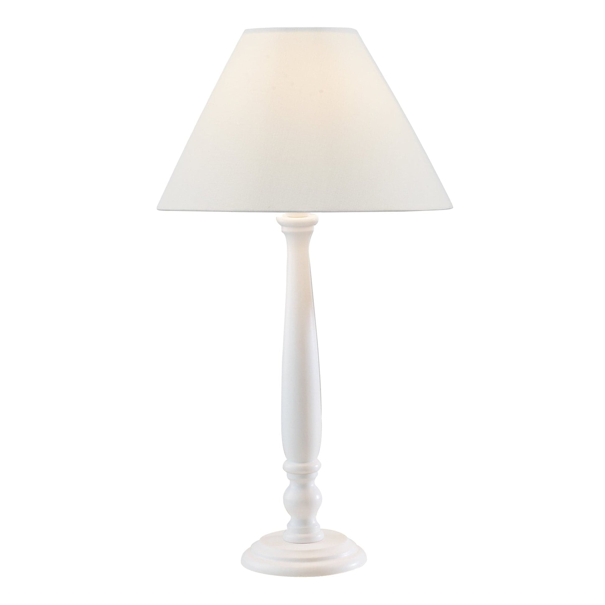 dar lighting Regal Large Table Lamp White With Shade (Multipack) REG432