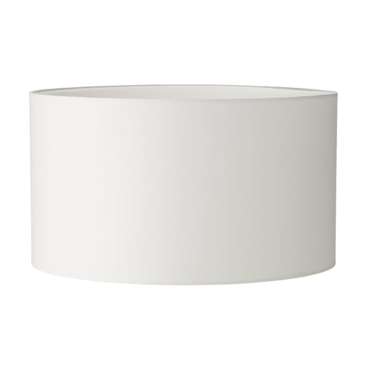 dar lighting Rimini Ivory Cotton Drum Shade 25cm S1124