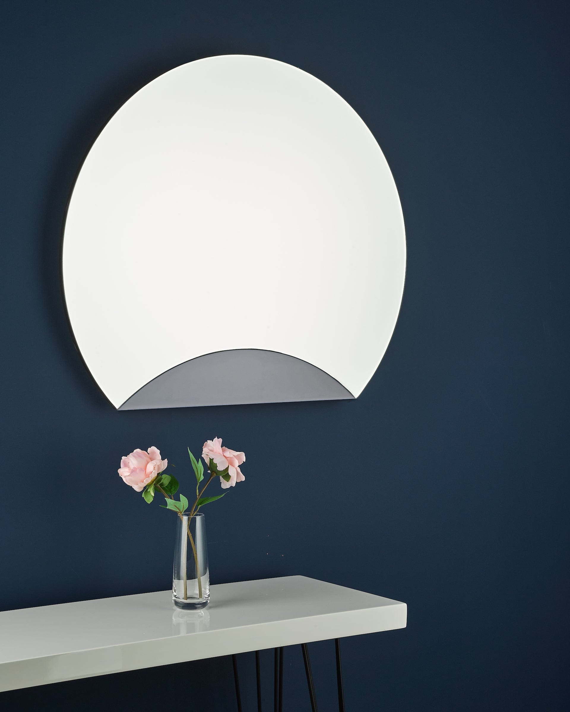 dar lighting Rise Mirror With Smoked Panel Detail 60 x 70cm 002RIS60