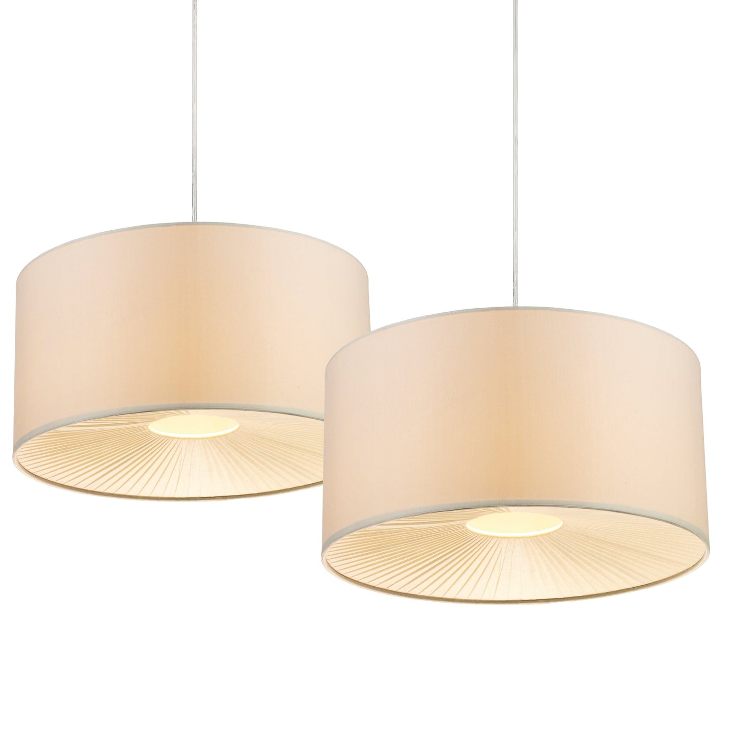 dar lighting Rita Non Elec Pendant 2 Tone Cream (Multipack) RIT6533