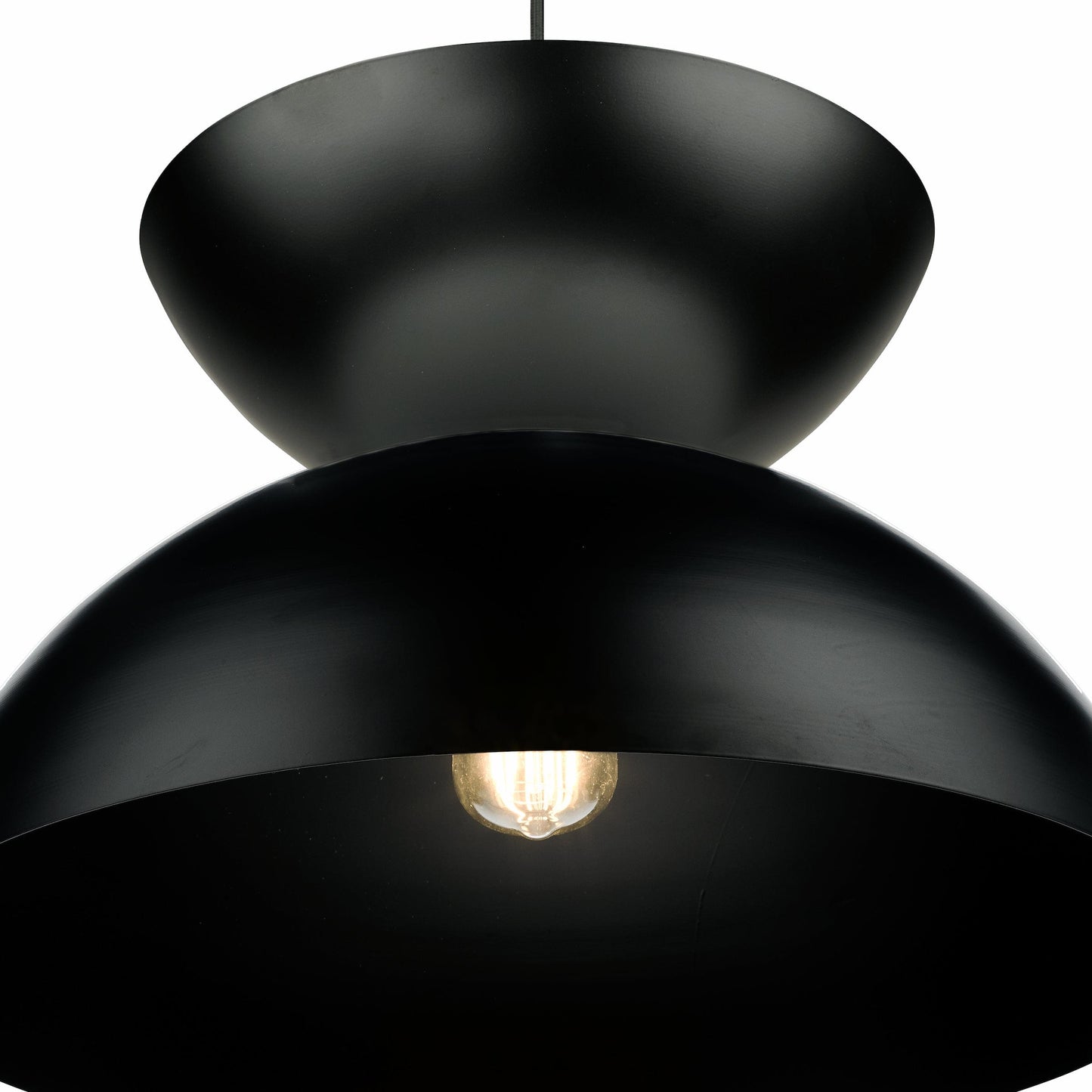 dar lighting Riya Pendant Matt Black RIY0122