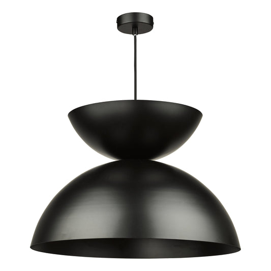 dar lighting Riya Pendant Matt Black RIY0122