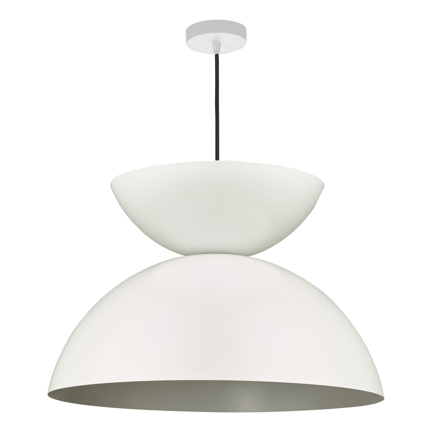 dar lighting Riya Pendant Matt White RIY012