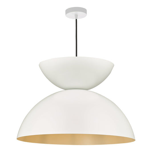 dar lighting Riya Pendant Matt White RIY012