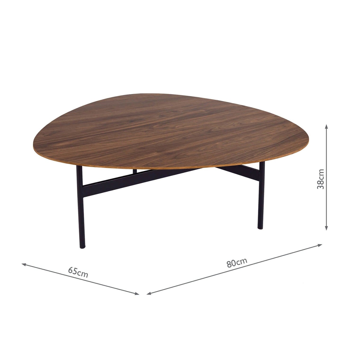 dar lighting Roald Large Table Walnut Effect 001ROA002