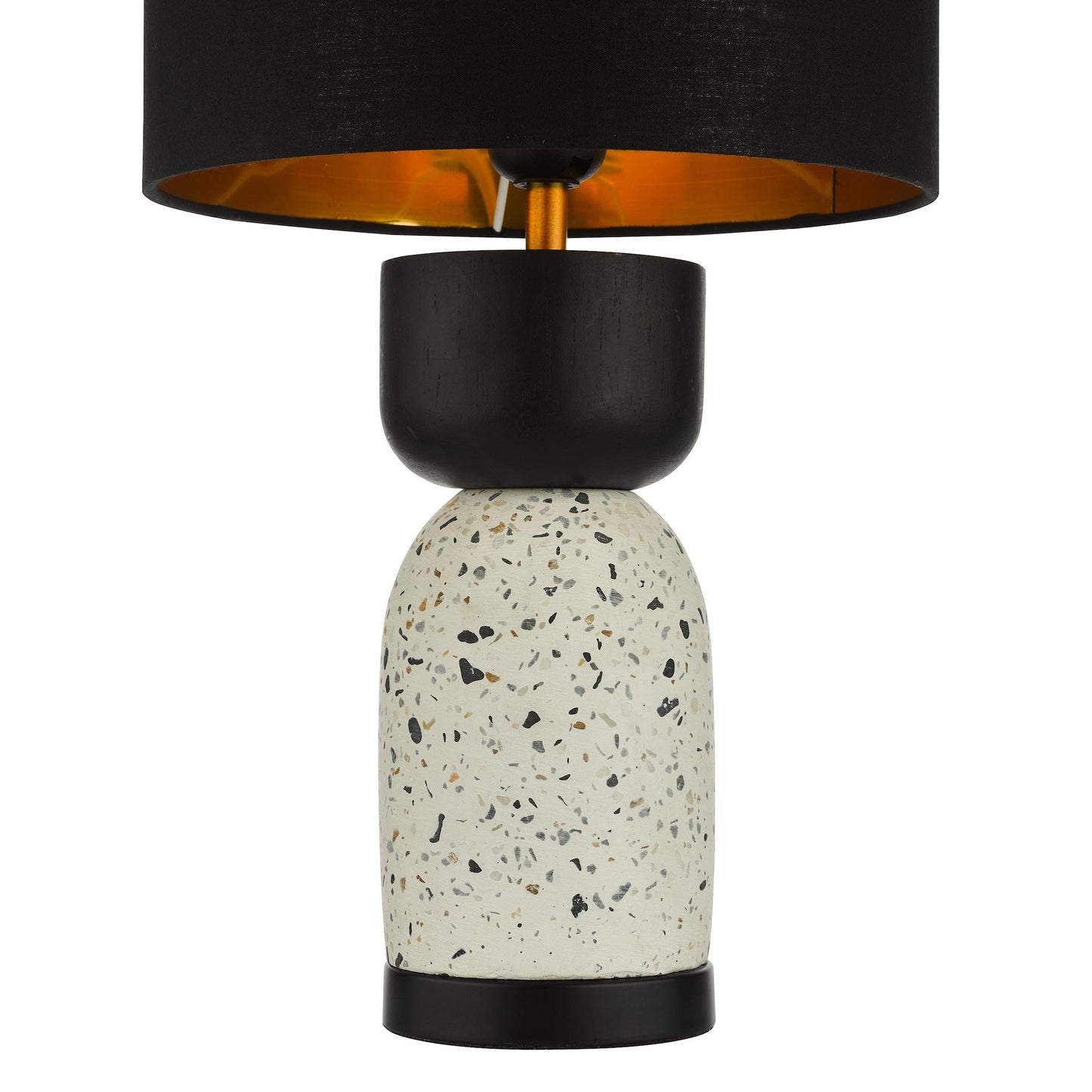 dar lighting Roja Table Lamp Terrazzo & Black With Shade ROJ4255