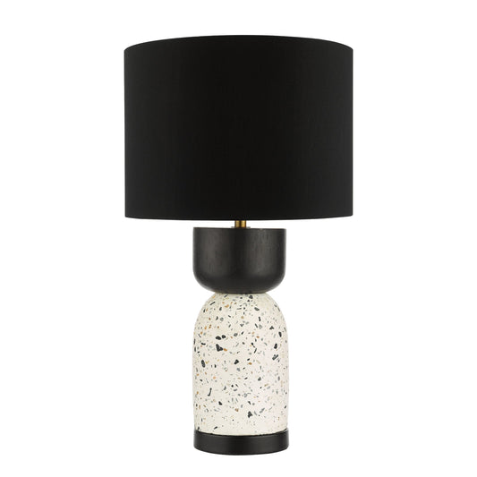 dar lighting Roja Table Lamp Terrazzo & Black With Shade ROJ4255