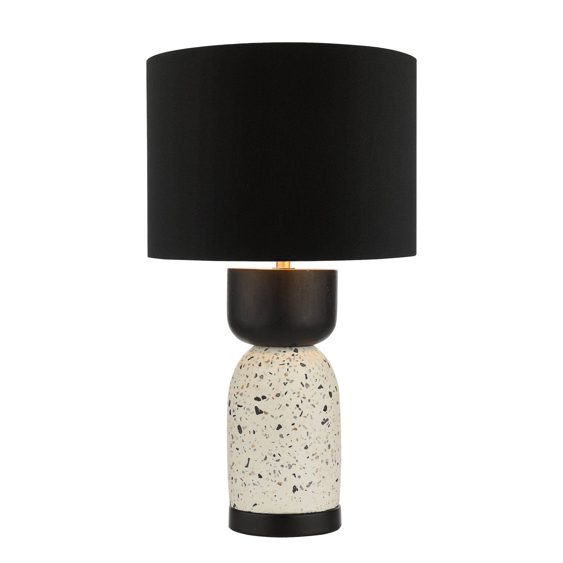 dar lighting Roja Table Lamp Terrazzo & Black With Shade ROJ4255