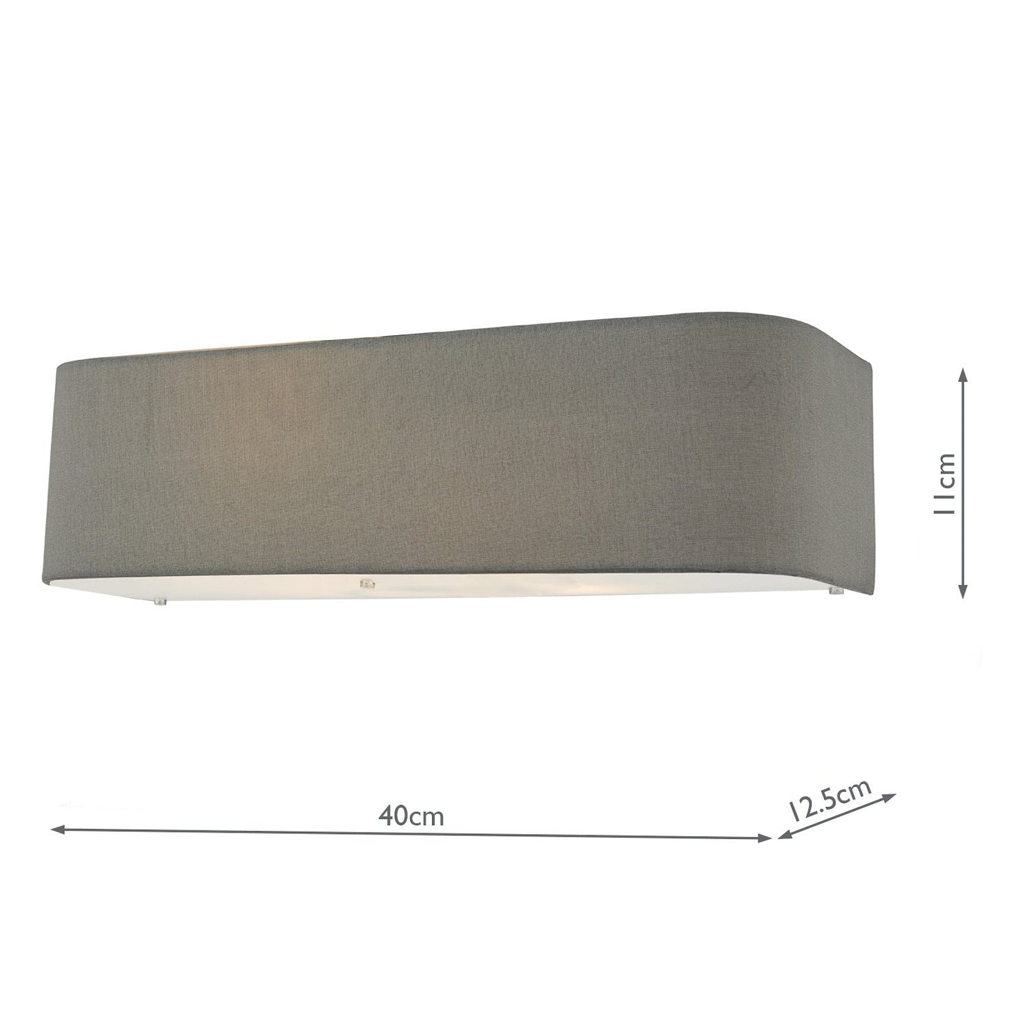 dar lighting Ronda 2 Light Wall Light Grey RON0939