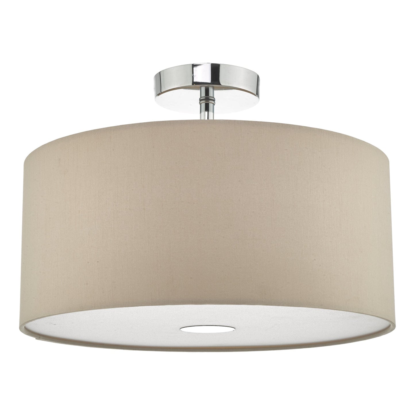 dar lighting Ronda 3lt Pendant Ecru Faux Silk Shade 40cm RON1029