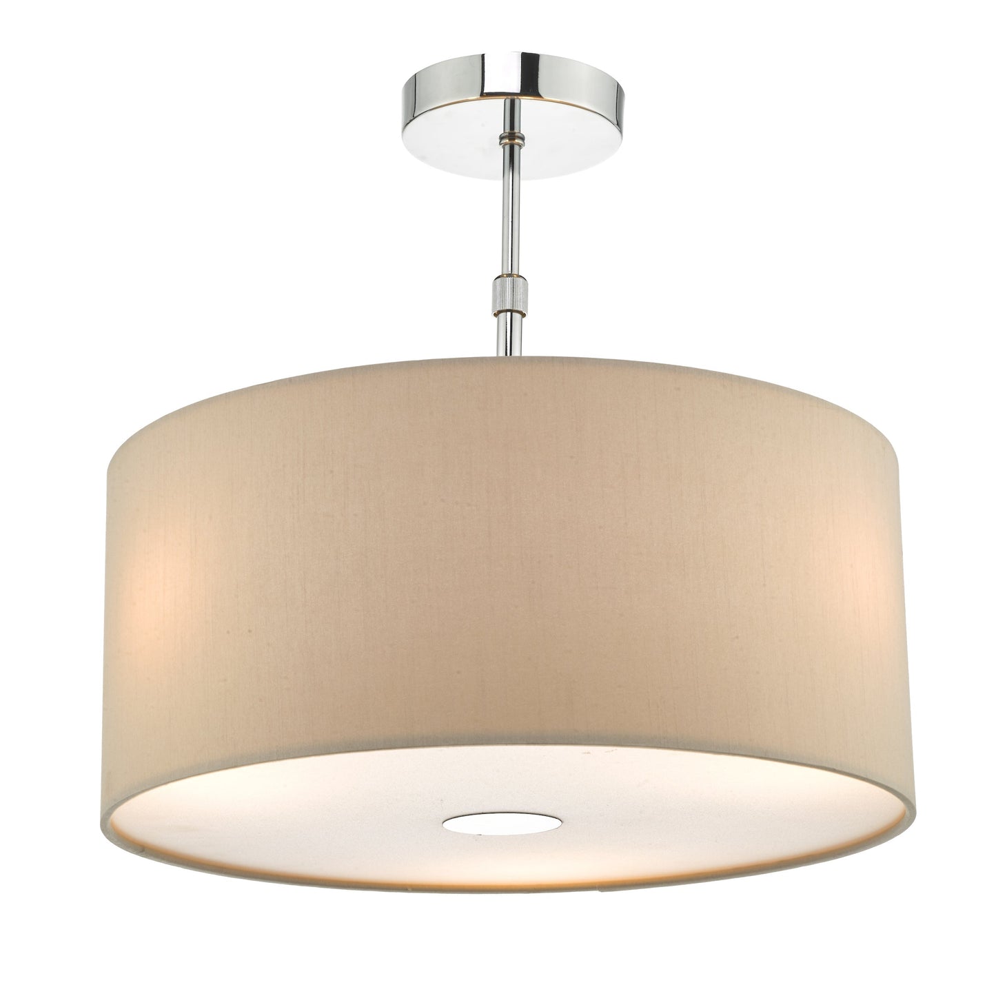 dar lighting Ronda Ecru Faux Silk Easy Fit Shade 40cm RON6529