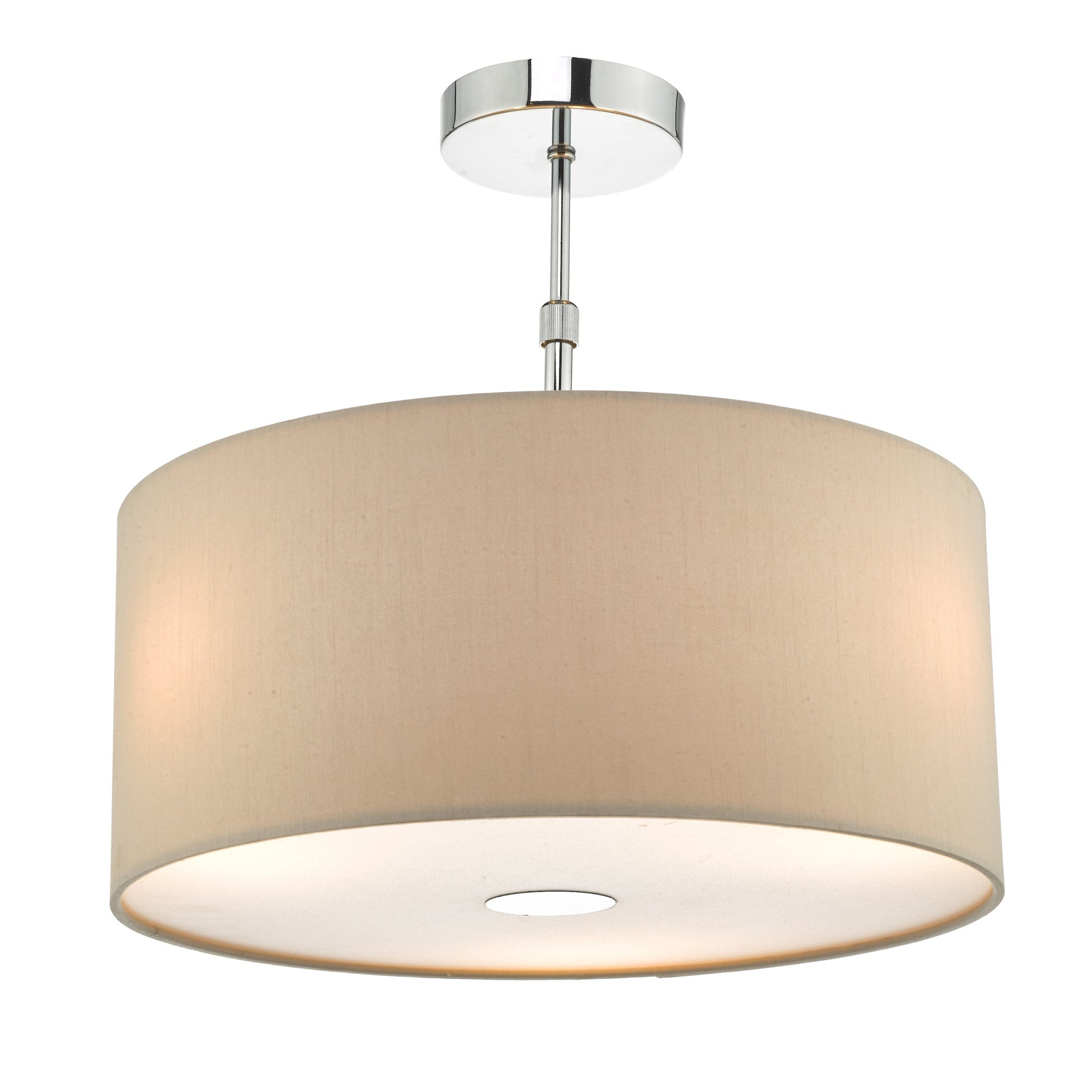 dar lighting Ronda Ecru Faux Silk Easy Fit Shade 40cm RON6529