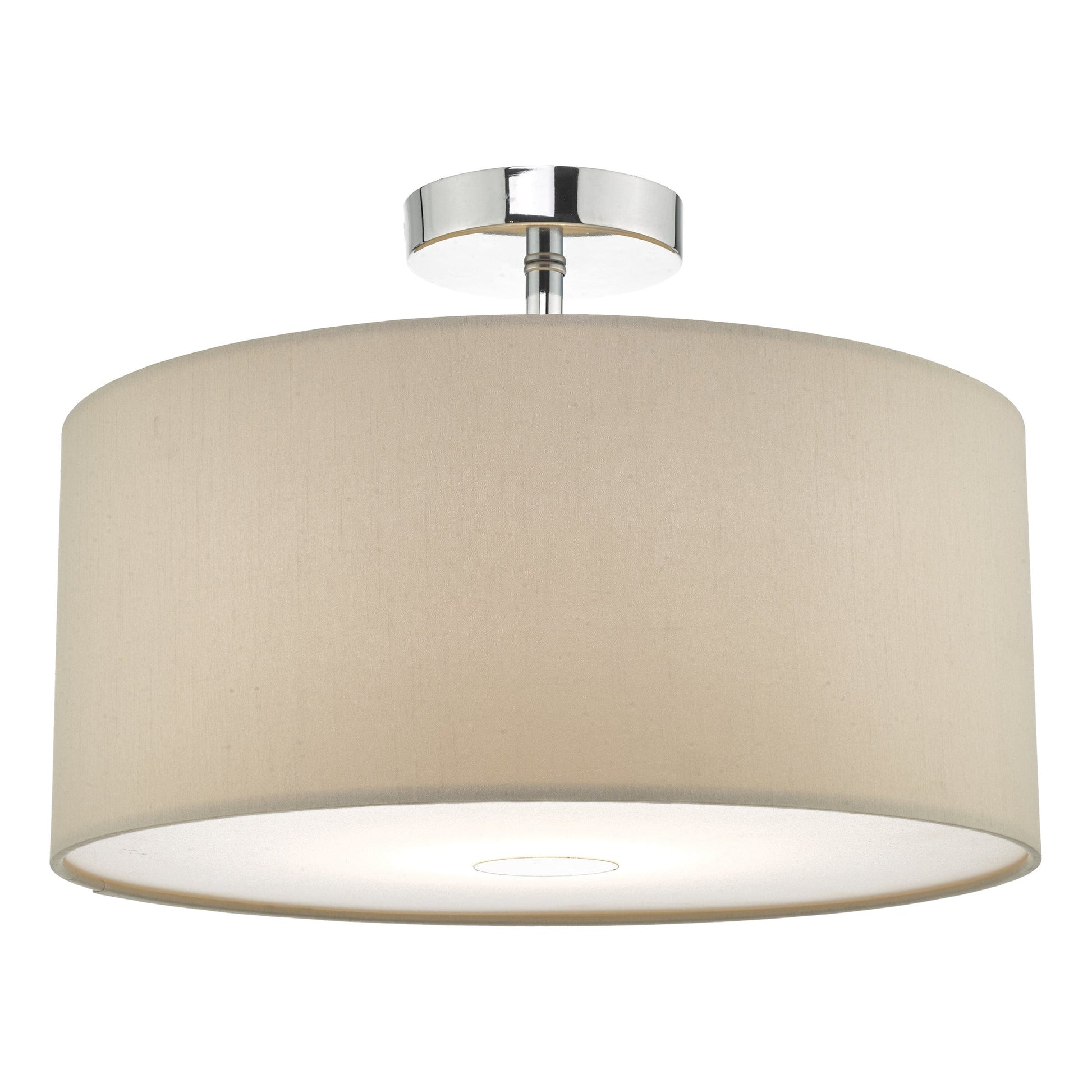 dar lighting Ronda Ecru Faux Silk Easy Fit Shade 40cm RON6529