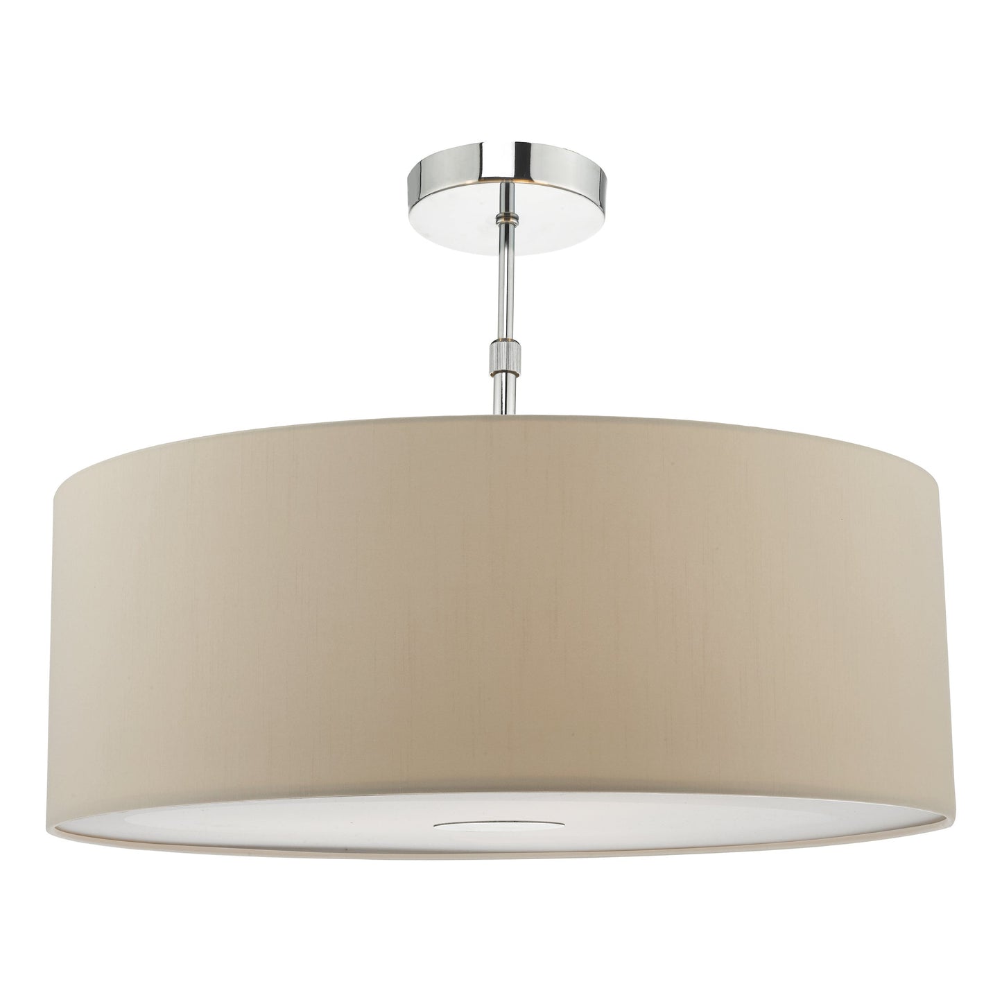 dar lighting Ronda Ecru Faux Silk Easy Fit Shade 60cm RON8629