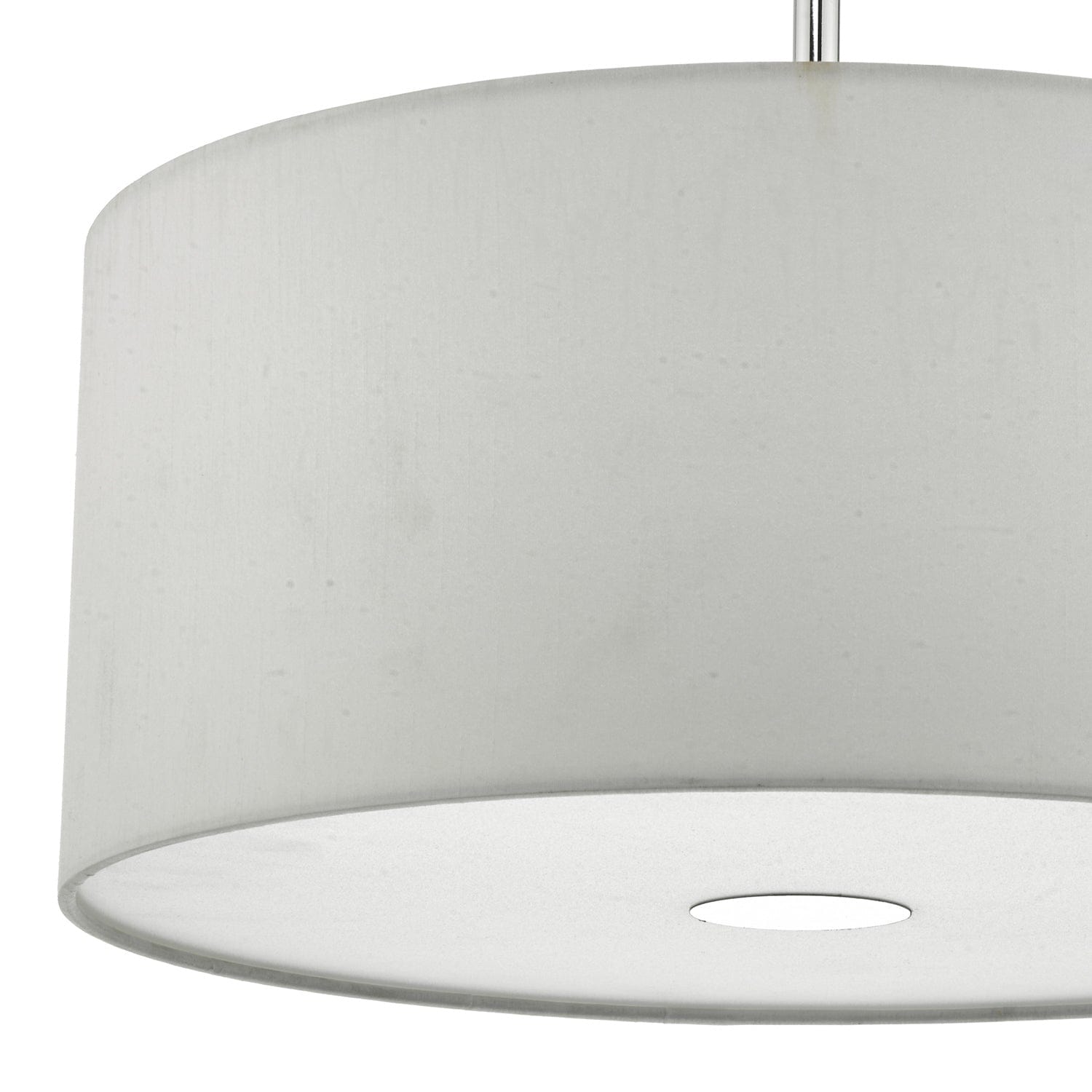 dar lighting Ronda White Faux Silk Easy Fit Shade 40cm RON652