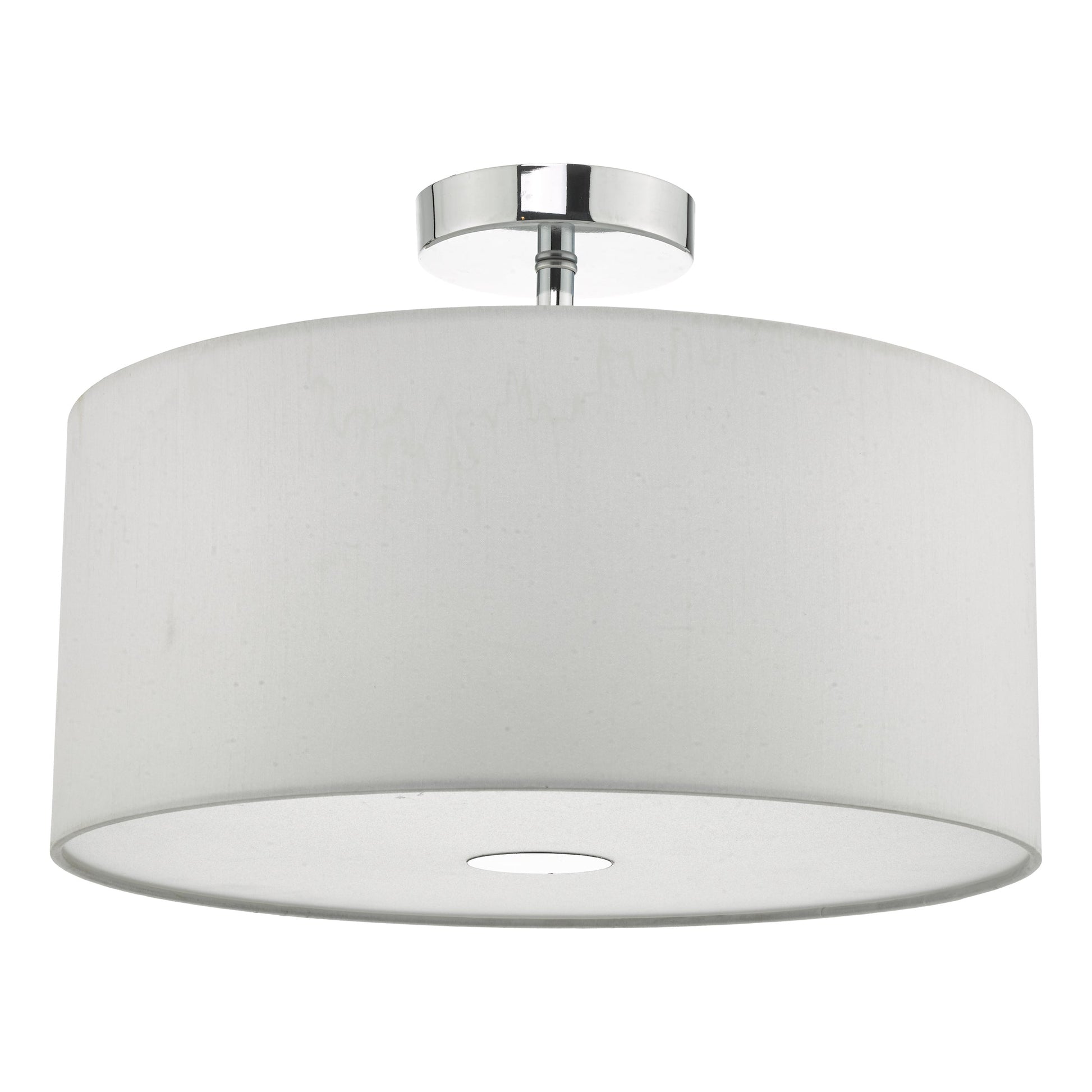 dar lighting Ronda White Faux Silk Easy Fit Shade 40cm RON652