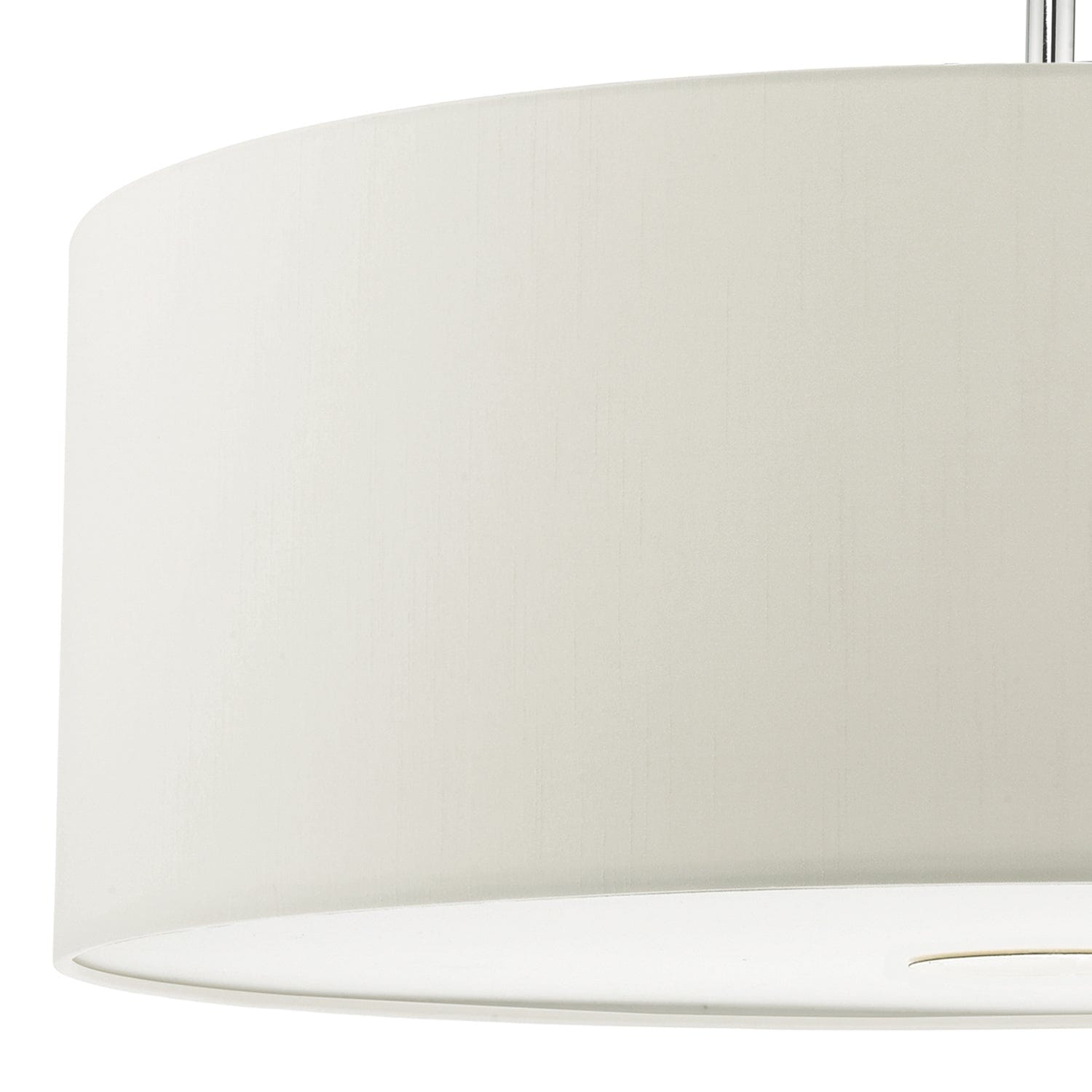 dar lighting Ronda White Faux Silk Easy Fit Shade 60cm RON862