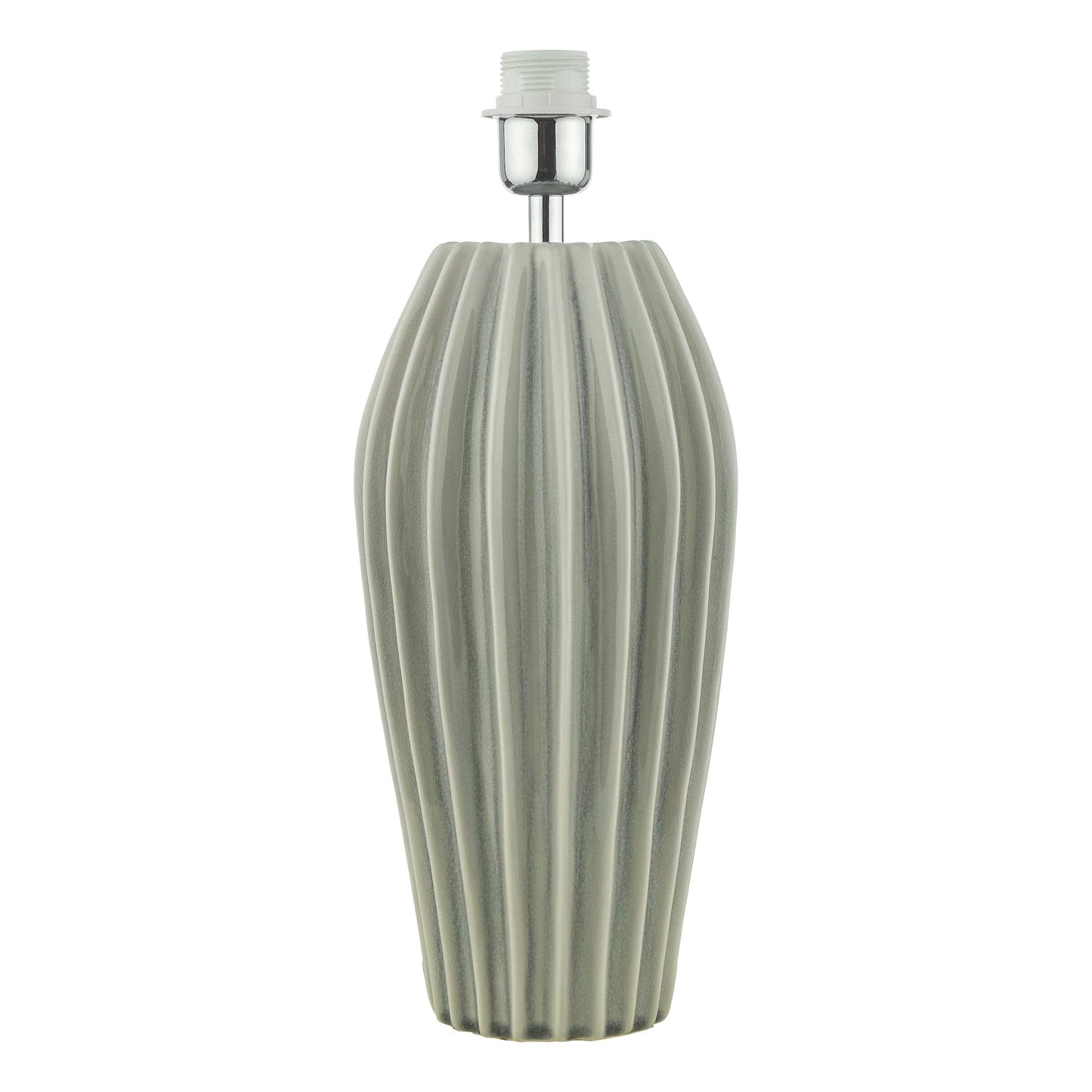 dar lighting Rosario Table Lamp Grey Crackle Glaze Base Only ROS4239