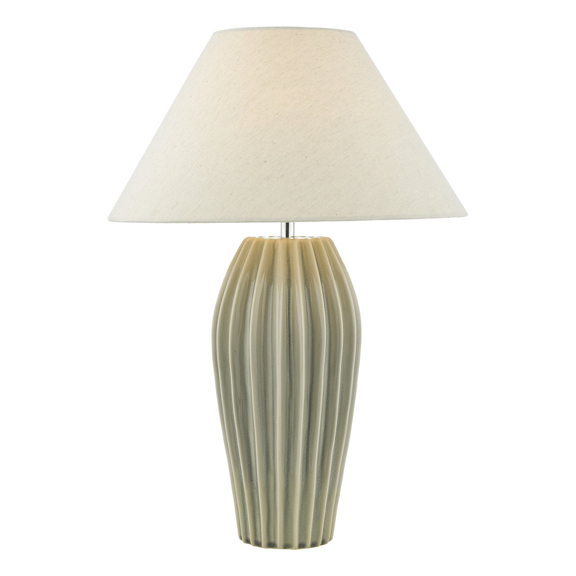 dar lighting Rosario Table Lamp Grey Crackle Glaze Base Only ROS4239