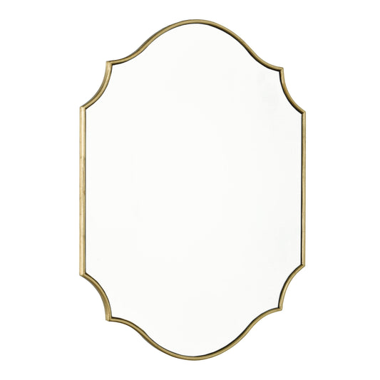 dar lighting Ruggiero Rectangle Mirror With Gold Detail 70 x 50cm 002RUG7050