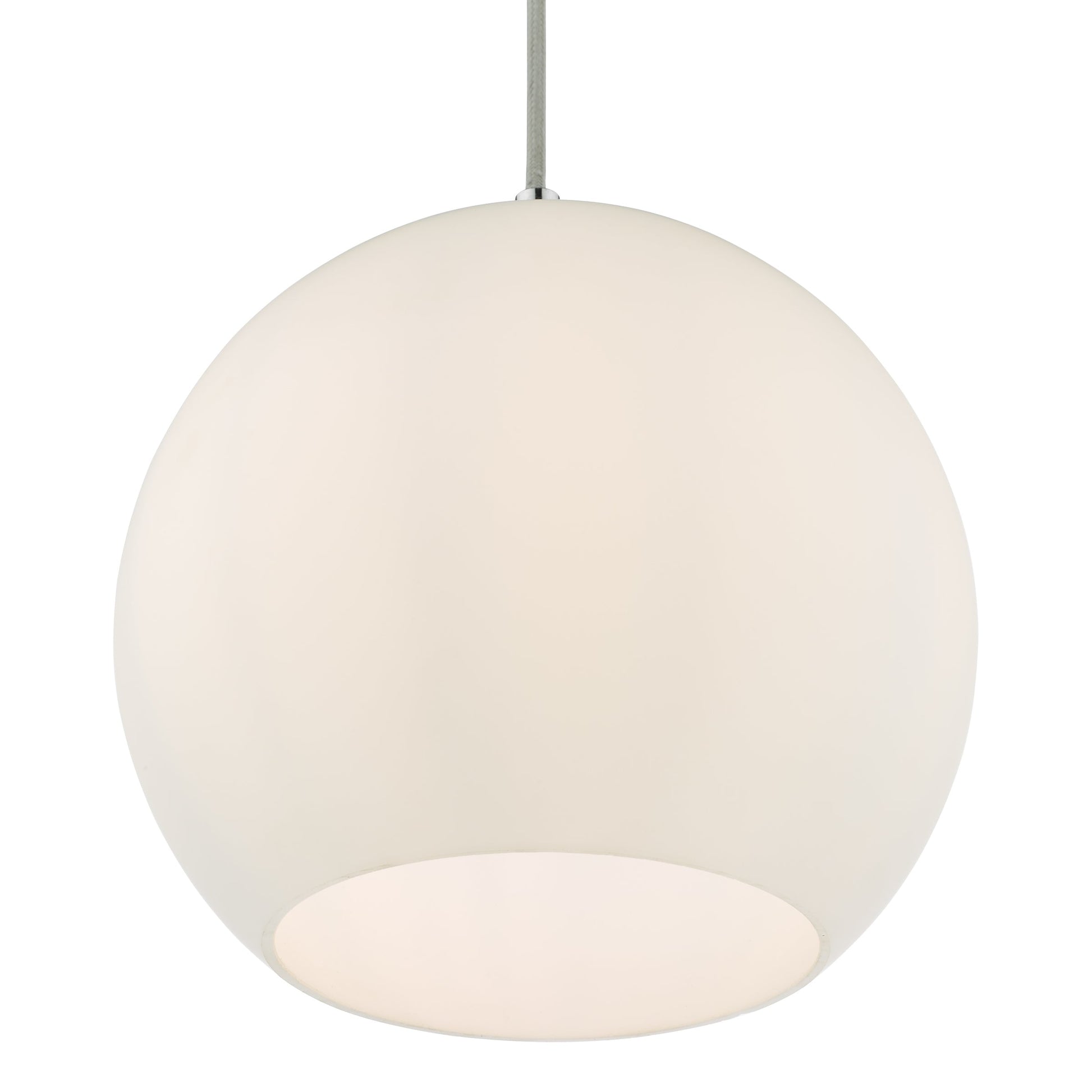 dar lighting Ryce Pendant Polished Chrome Opal Glass RYC0150