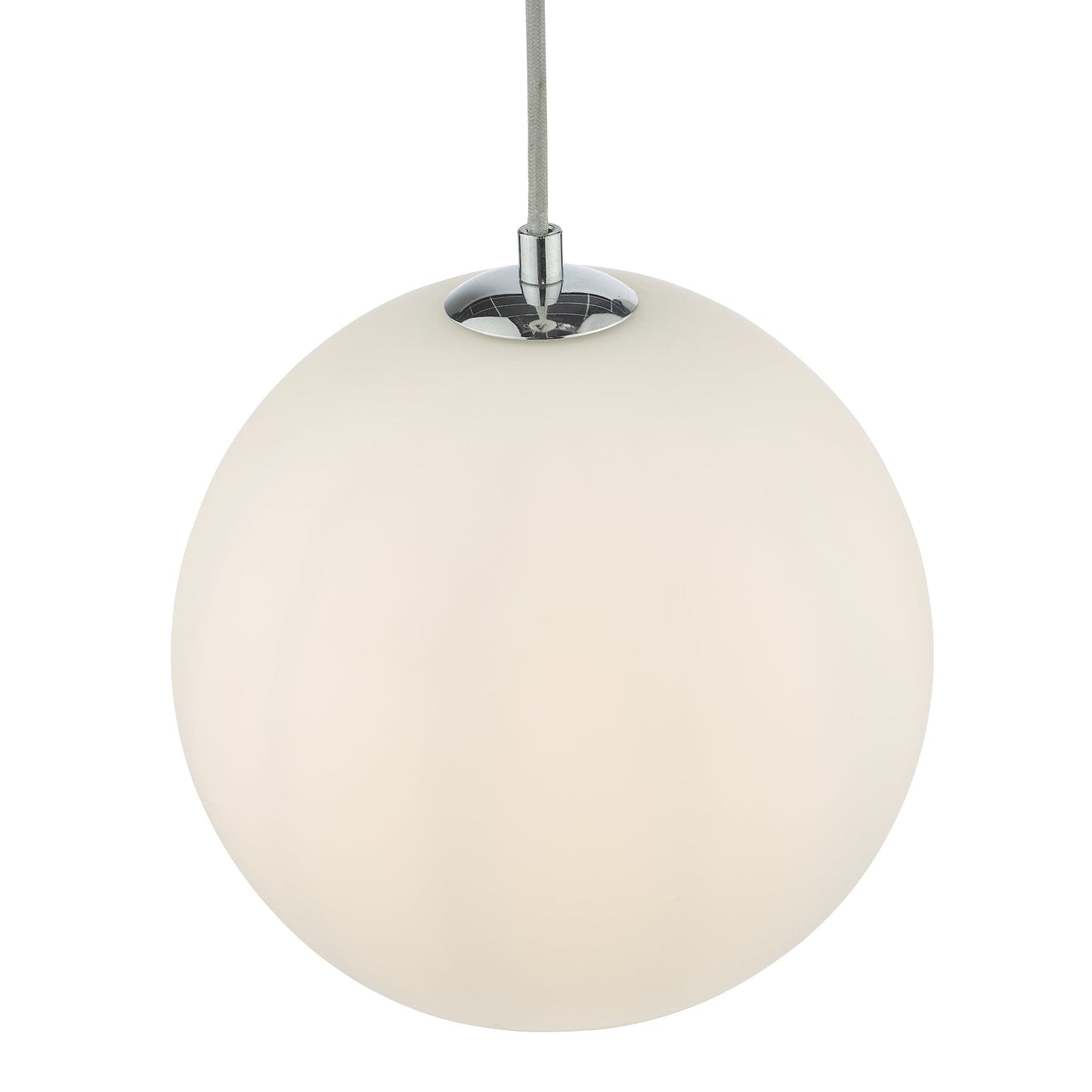 dar lighting Ryce Pendant Polished Chrome Opal Glass RYC0150