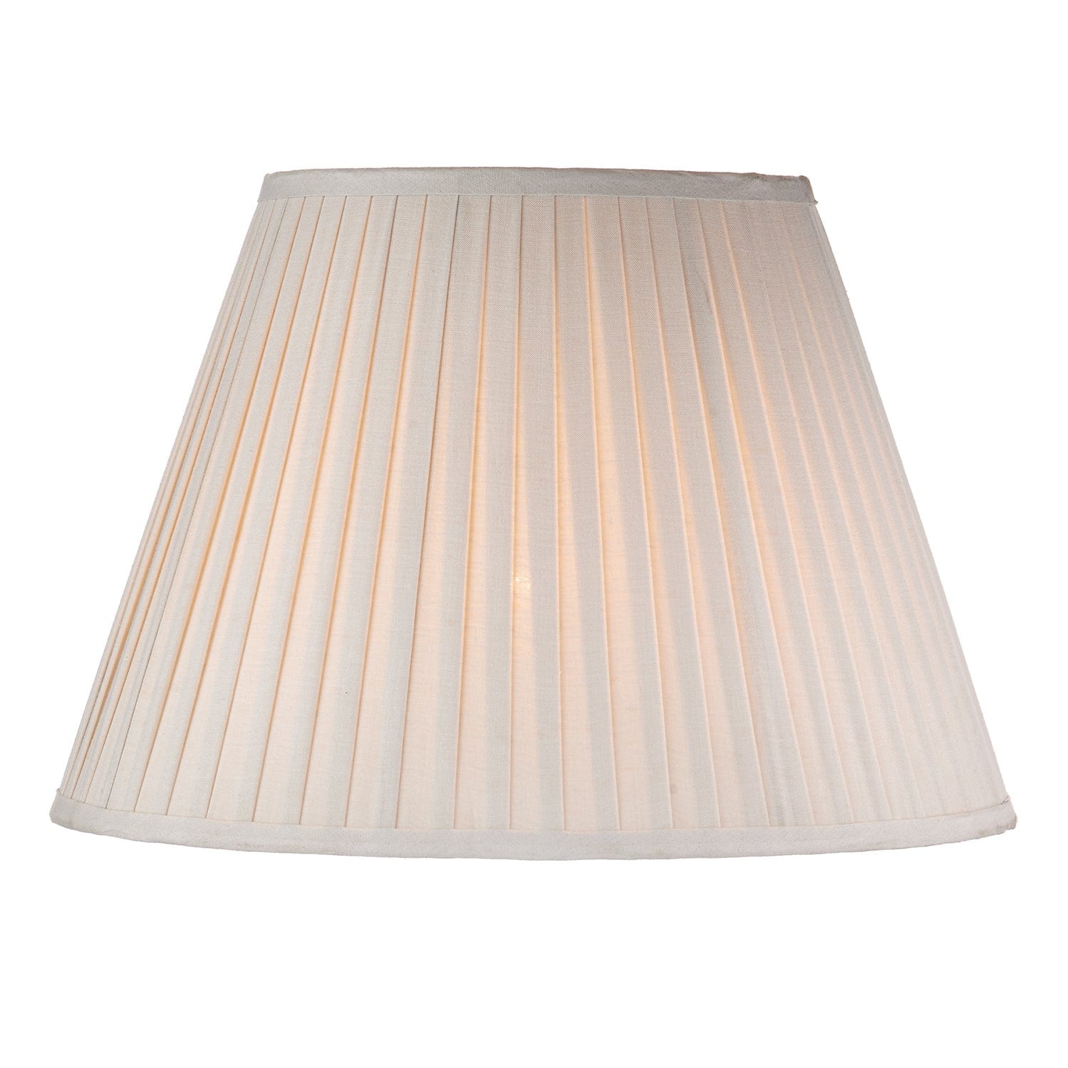 dar lighting S1098 Taupe Cotton Tapered Drum Shade 43cm S1098