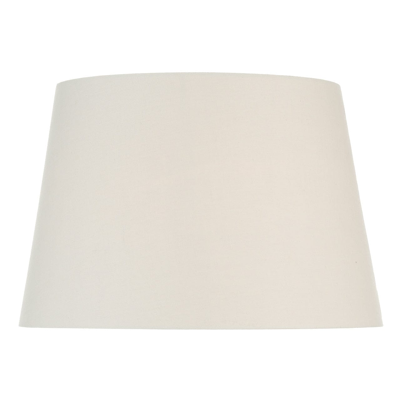 dar lighting S1099 Cream Cotton Tapered Drum Shade 45cm S1099