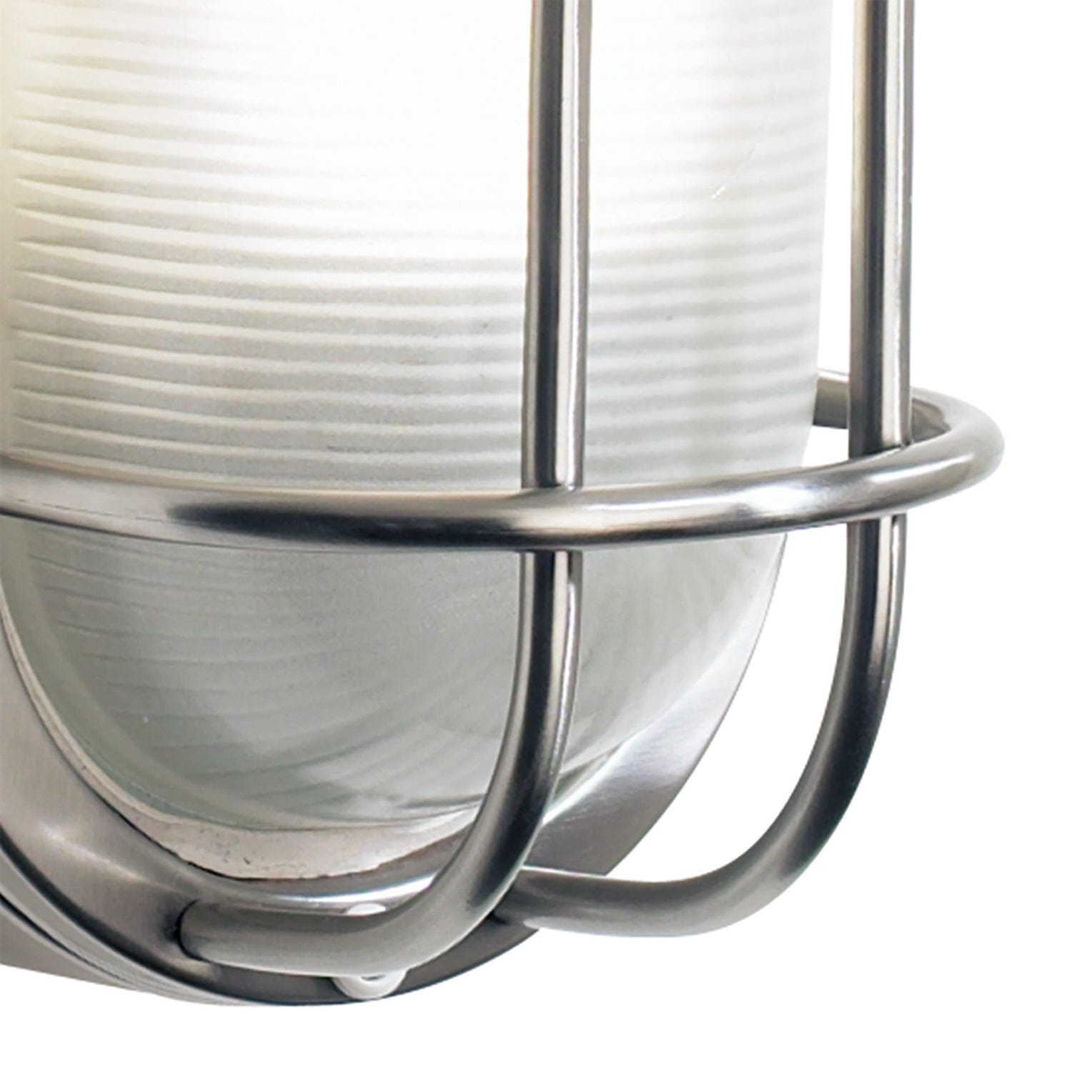 dar lighting Salcombe Oval Outdoor Wall Light Stainless Steel Glass IP44 SAL5244