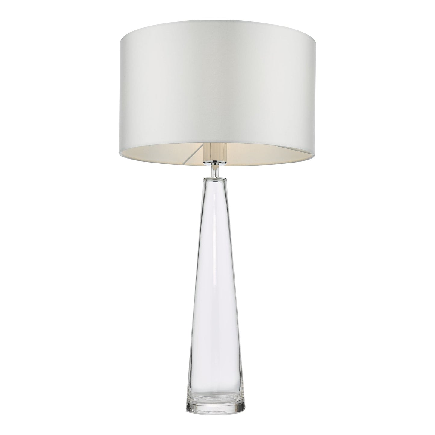 dar lighting Samara Table Lamp Clear Glass Base Only SAM4208