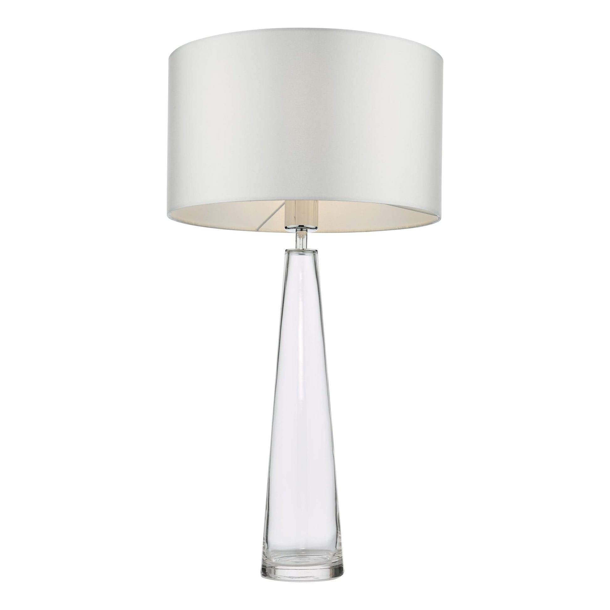 dar lighting Samara Table Lamp Clear Glass Base Only SAM4208