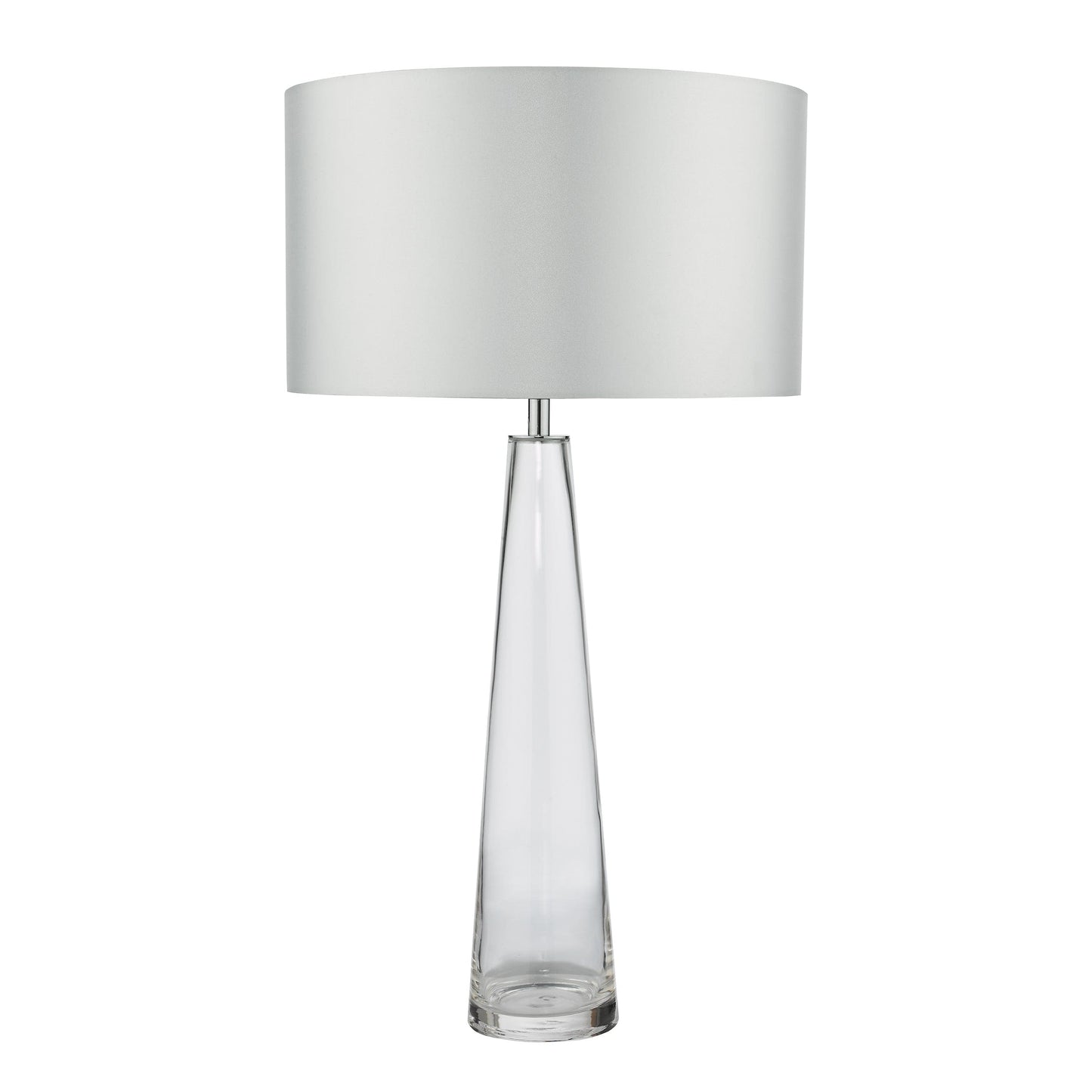 dar lighting Samara Table Lamp Clear Glass Base Only SAM4208