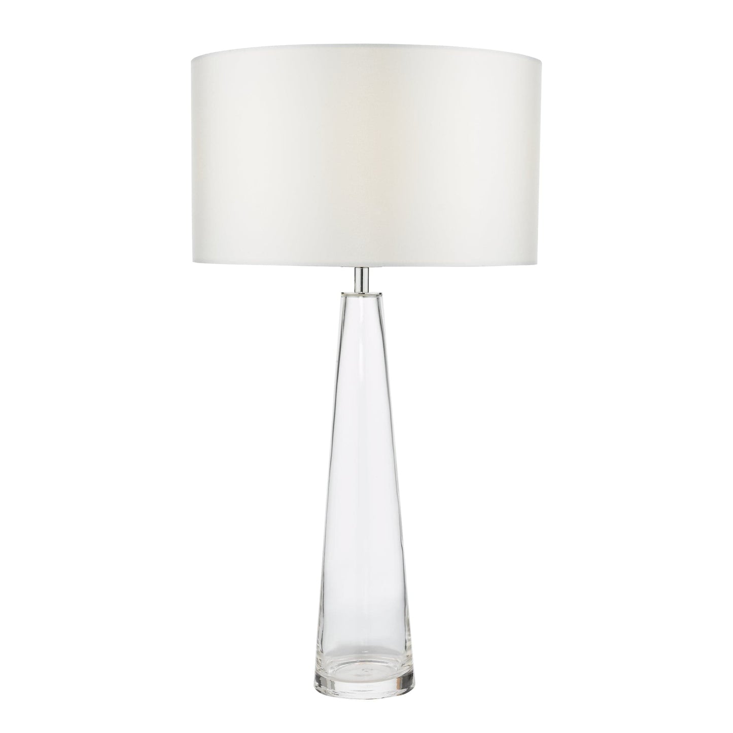 dar lighting Samara Table Lamp Clear Glass Base Only SAM4208