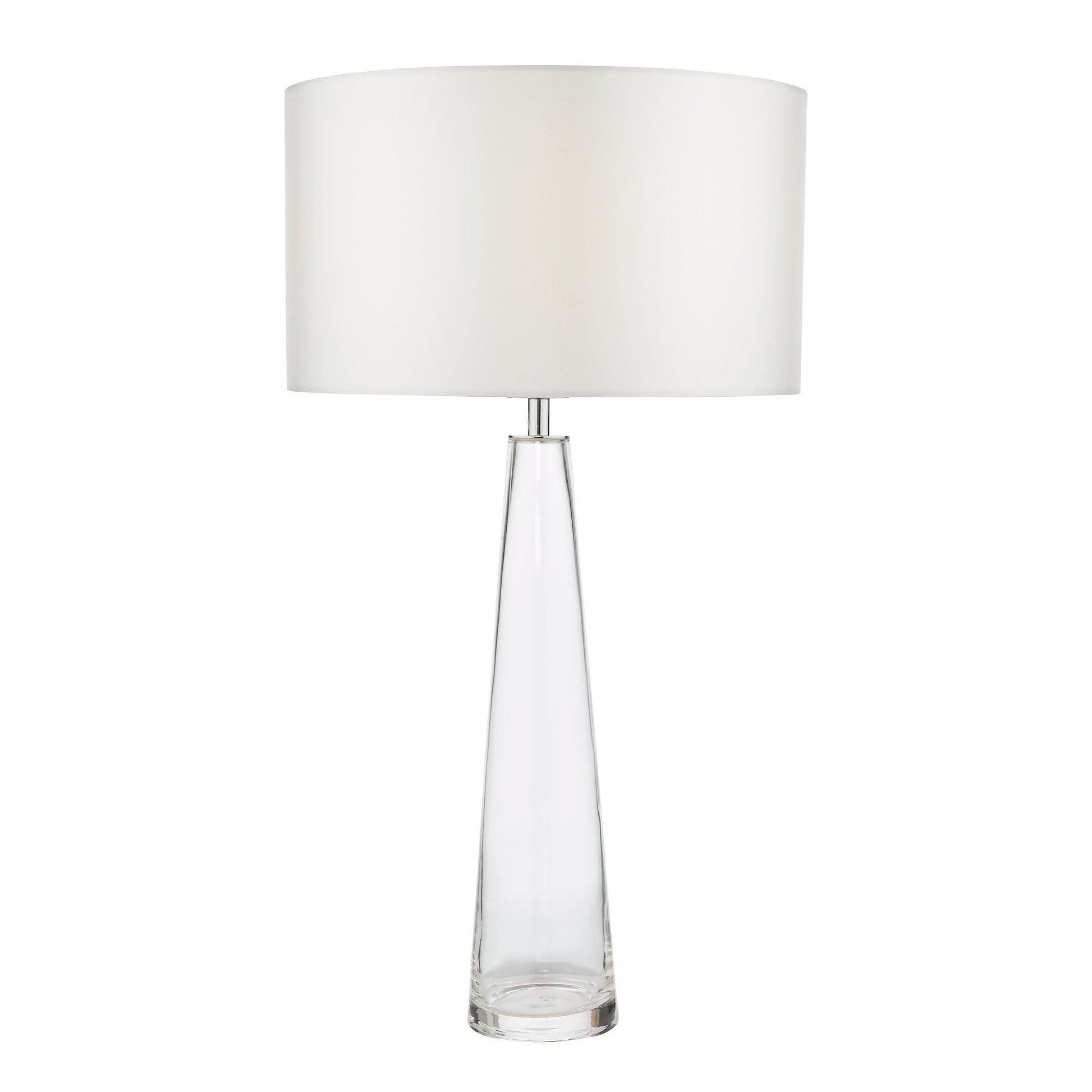 dar lighting Samara Table Lamp Clear Glass Base Only SAM4208