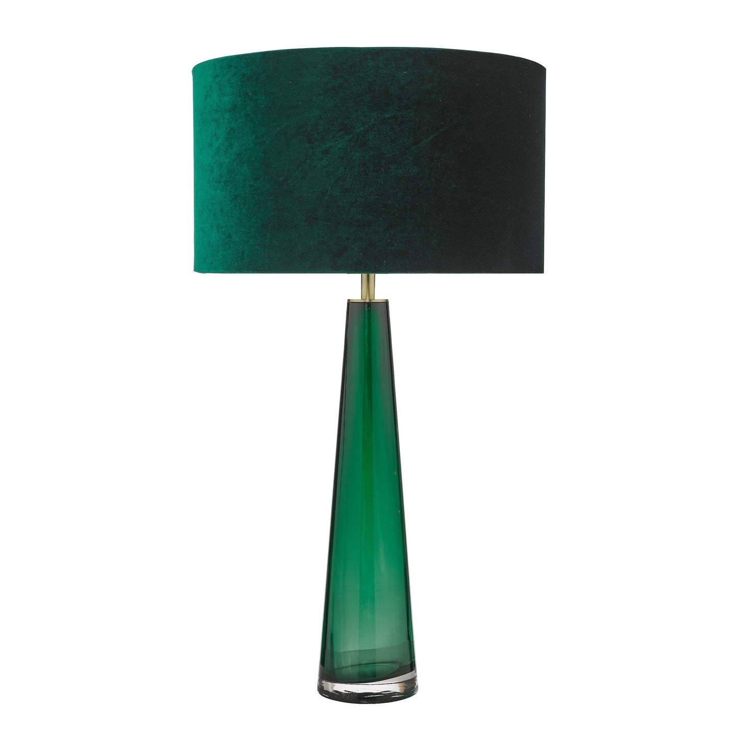 dar lighting Samara Table Lamp Green Glass Base Only SAM4224