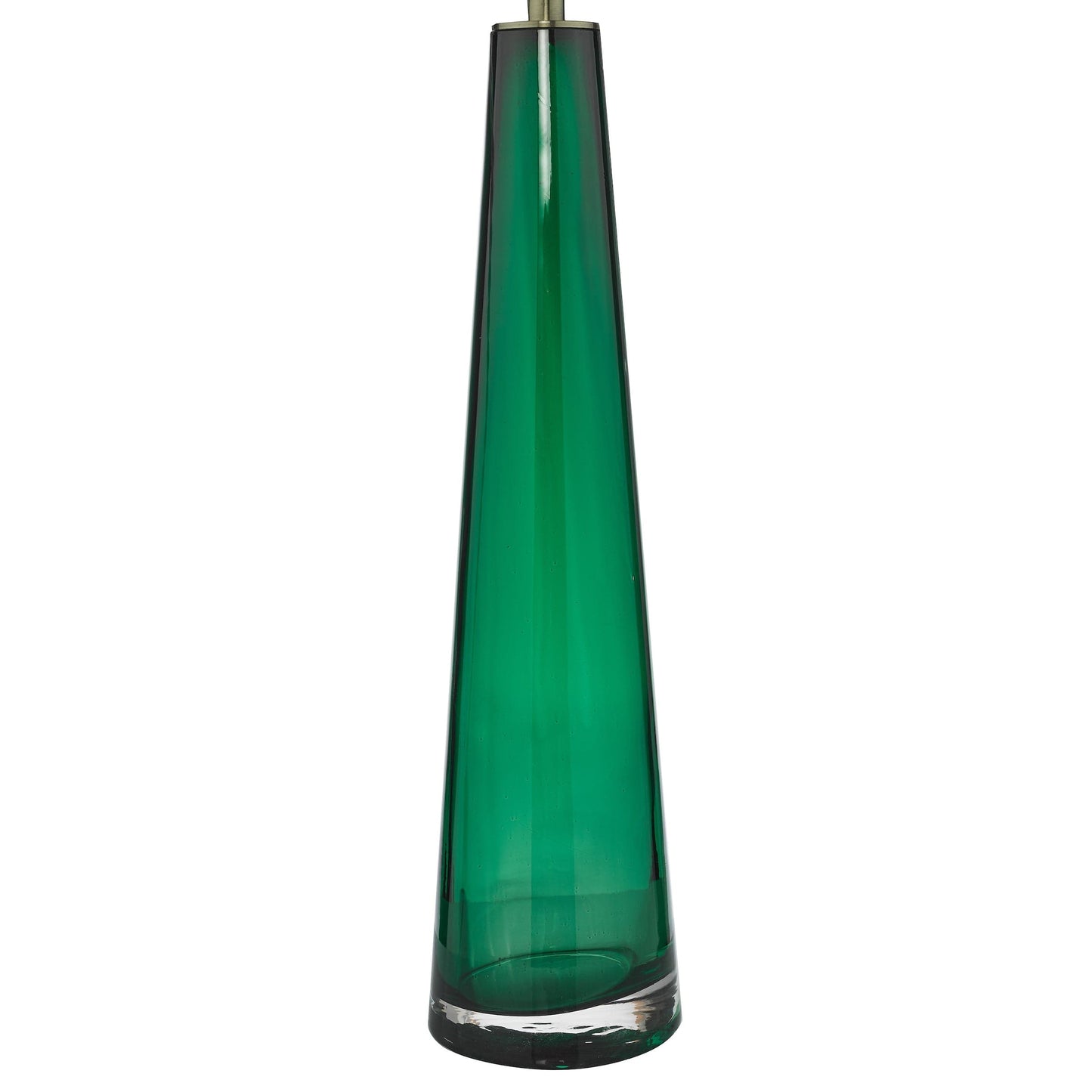 dar lighting Samara Table Lamp Green Glass Base Only SAM4224