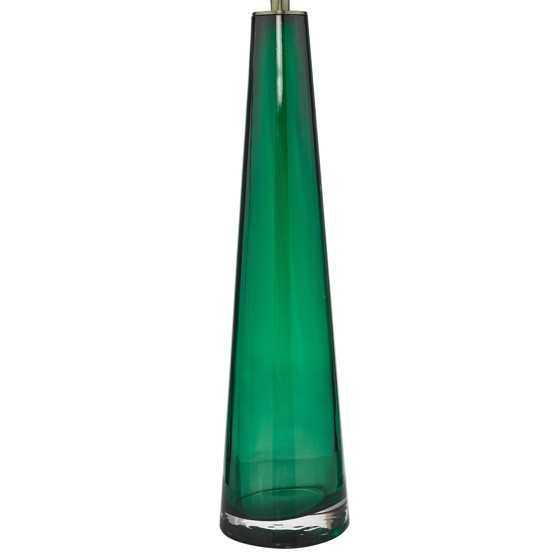 dar lighting Samara Table Lamp Green Glass Base Only SAM4224