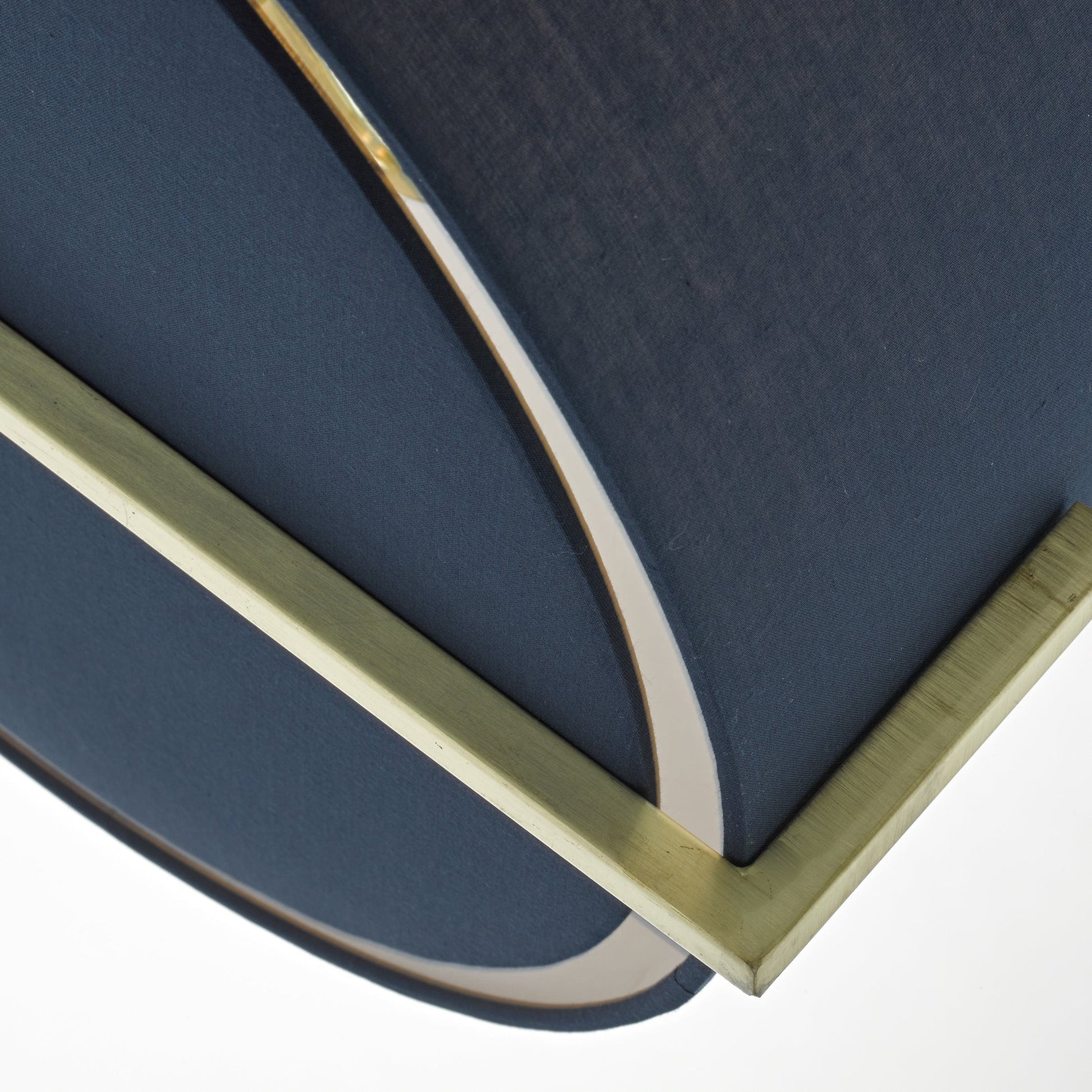 dar lighting Santino Pendant Gold With Navy Cotton Shade SAN0323