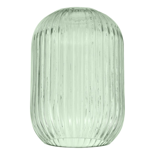 dar lighting Sawyer Easy Fit Pendant Green Ribbed Glass SAW6524