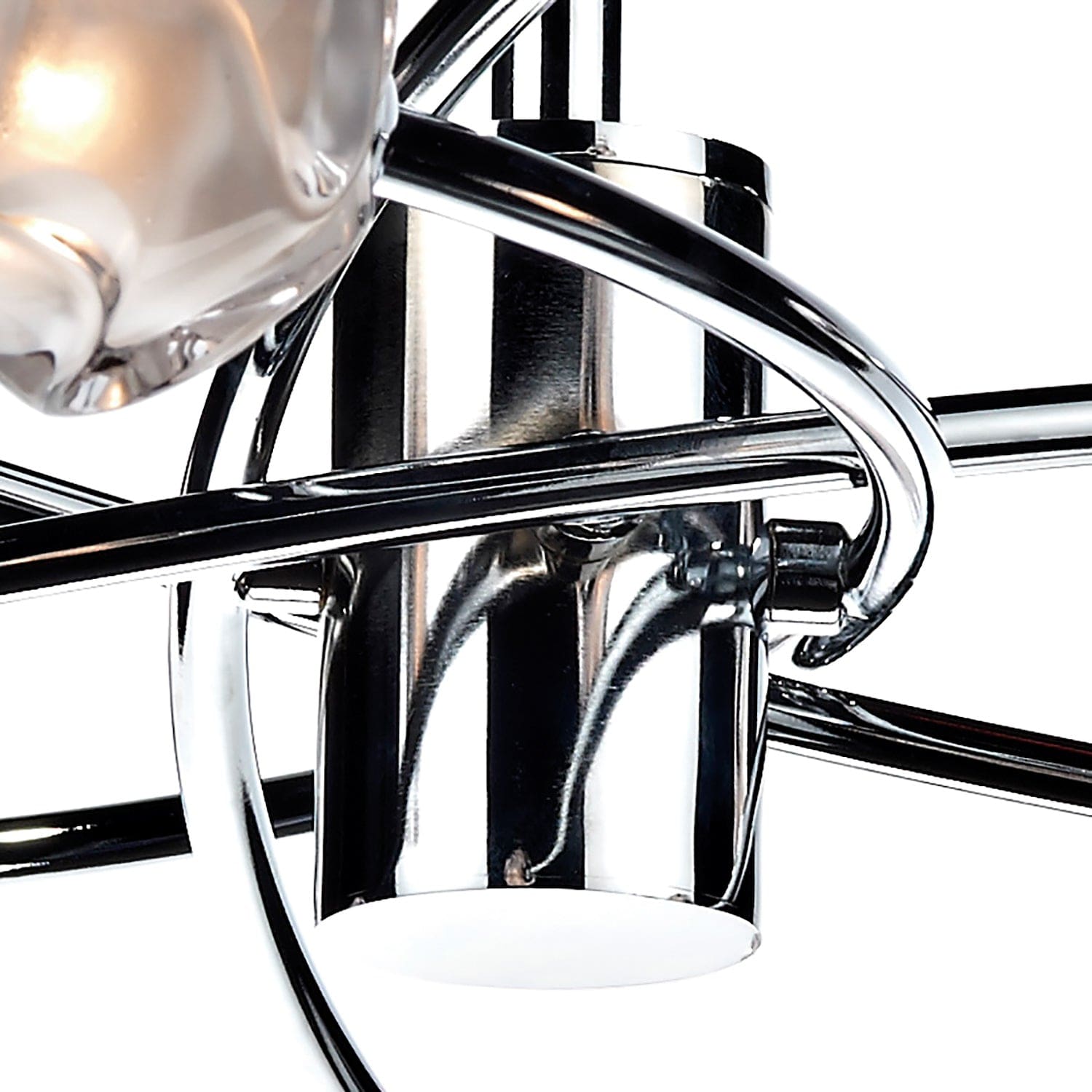 dar lighting Seattle 8 Light Semi Flush Polished Chrome SEA0850