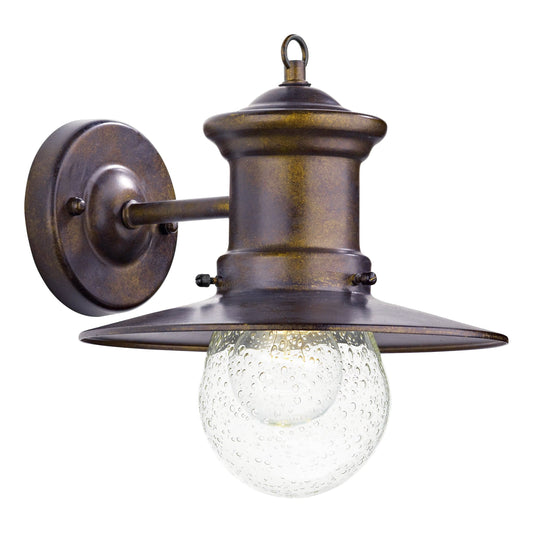 dar lighting Sedgewick Outdoor Wall Light Bronze Glass IP44 SED1529