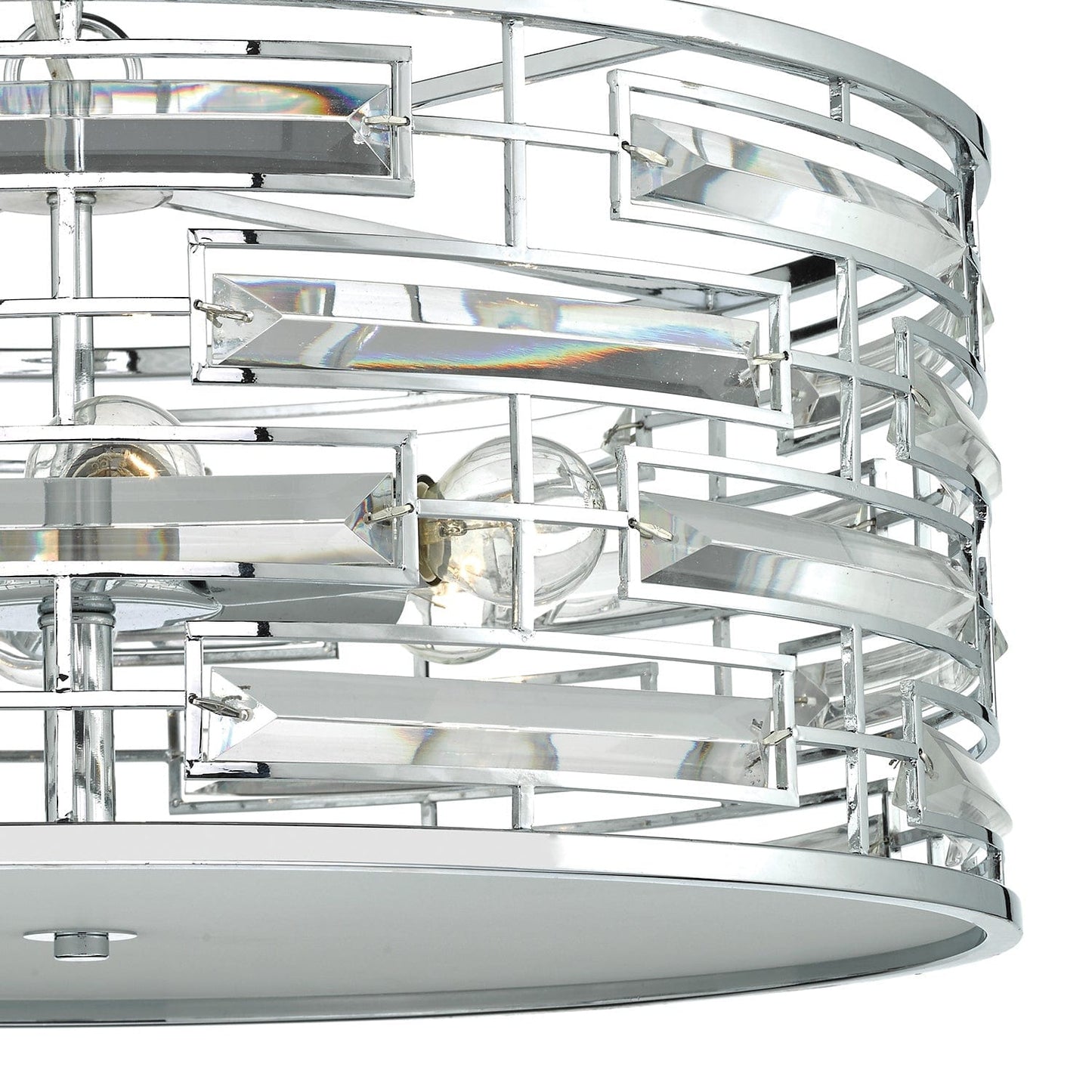dar lighting Seville 6 Light Pendant K9 Crystal Polished Chrome SEV0650