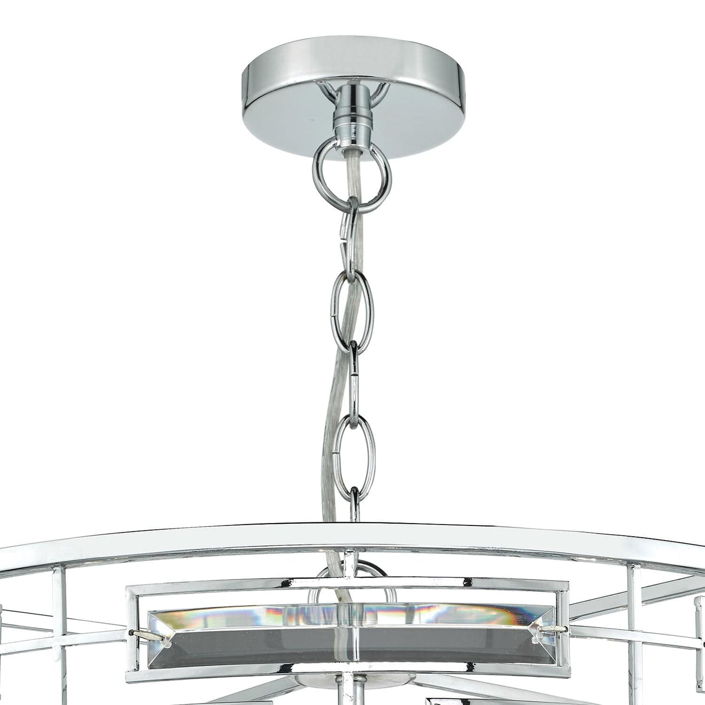 dar lighting Seville 6 Light Pendant K9 Crystal Polished Chrome SEV0650