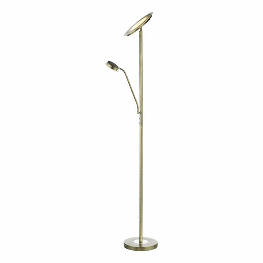 dar lighting Shelby Mother & Child Lamp Antique Brass LED SHE4975