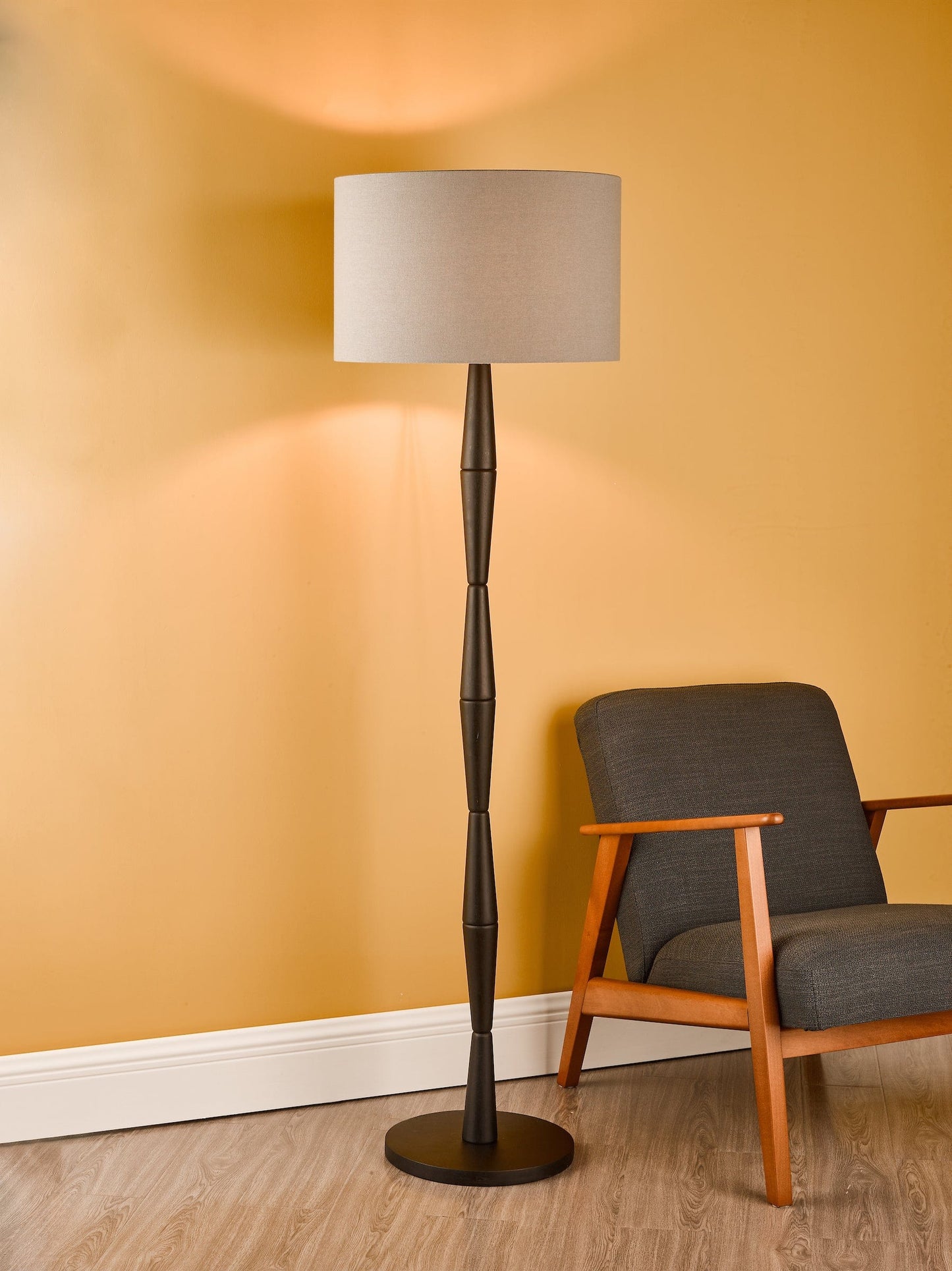 dar lighting Sierra Floor Lamp Black Base Only SIE4922