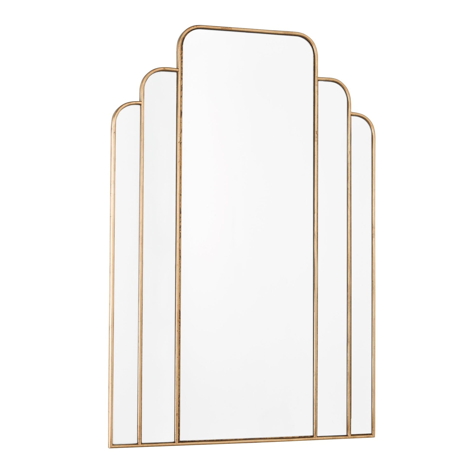 dar lighting Skovgaard Rectangle Mirror With Gold Detail 90 x 60cm 002SKO9060