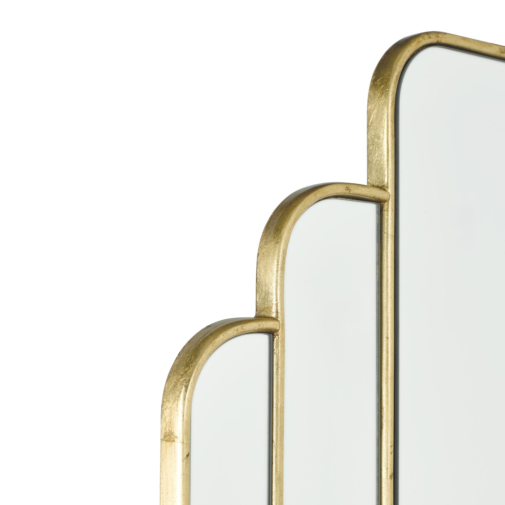 dar lighting Skovgaard Rectangle Mirror With Gold Detail 90 x 60cm 002SKO9060