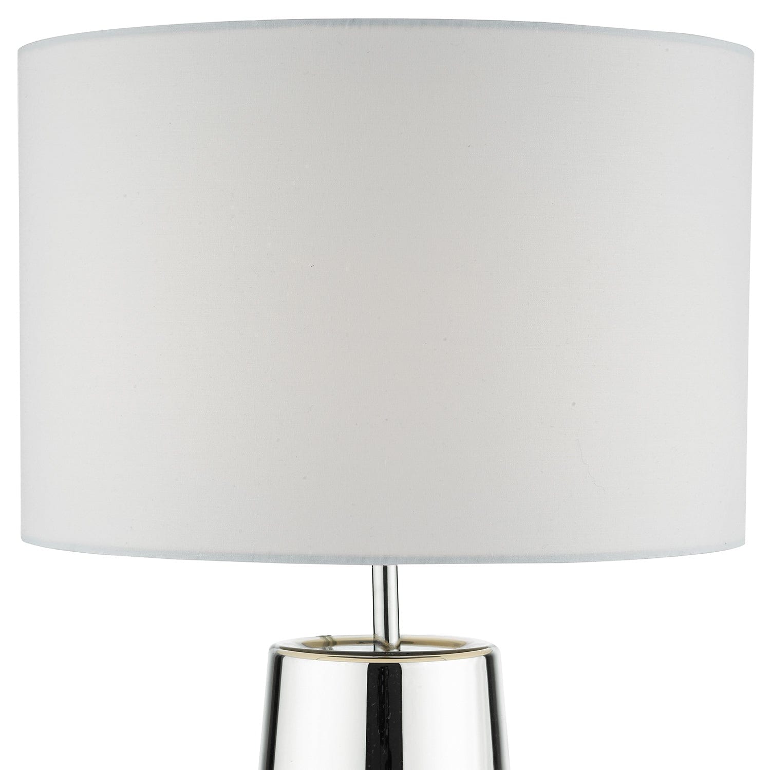 dar lighting Smokey Table Lamp Clear & Chrome Ombre Glass With Shade SMO4250