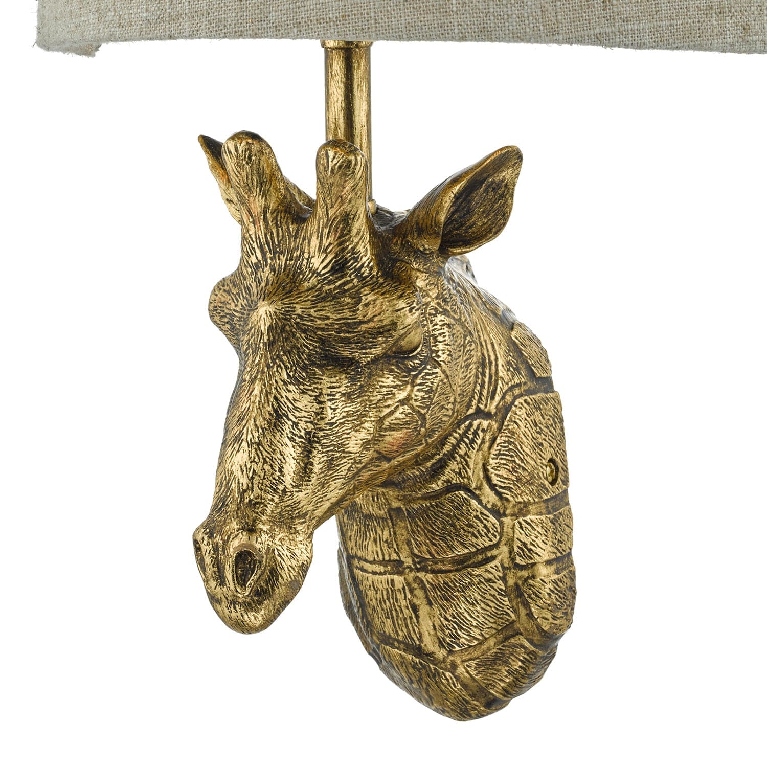 dar lighting Sophie Giraffe Wall Light Gold With Shade SOP0735